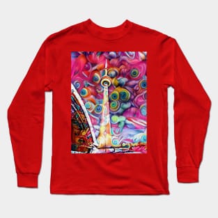 CN Tower Swirl Long Sleeve T-Shirt